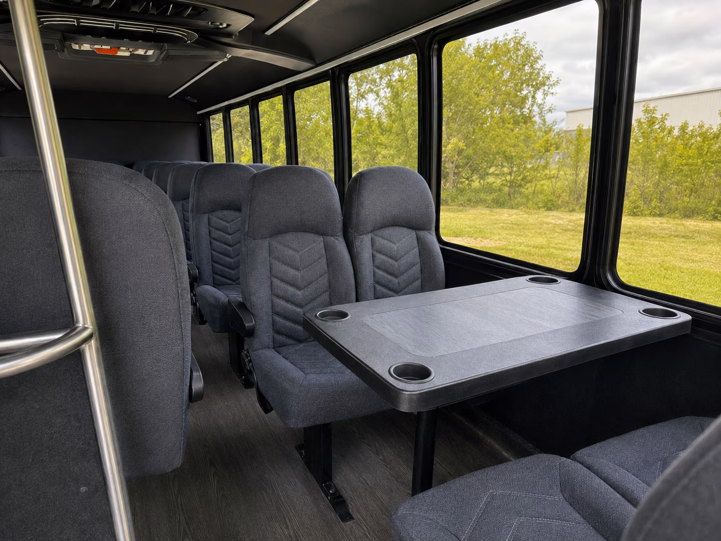 aurora 20 passenger minibus interior