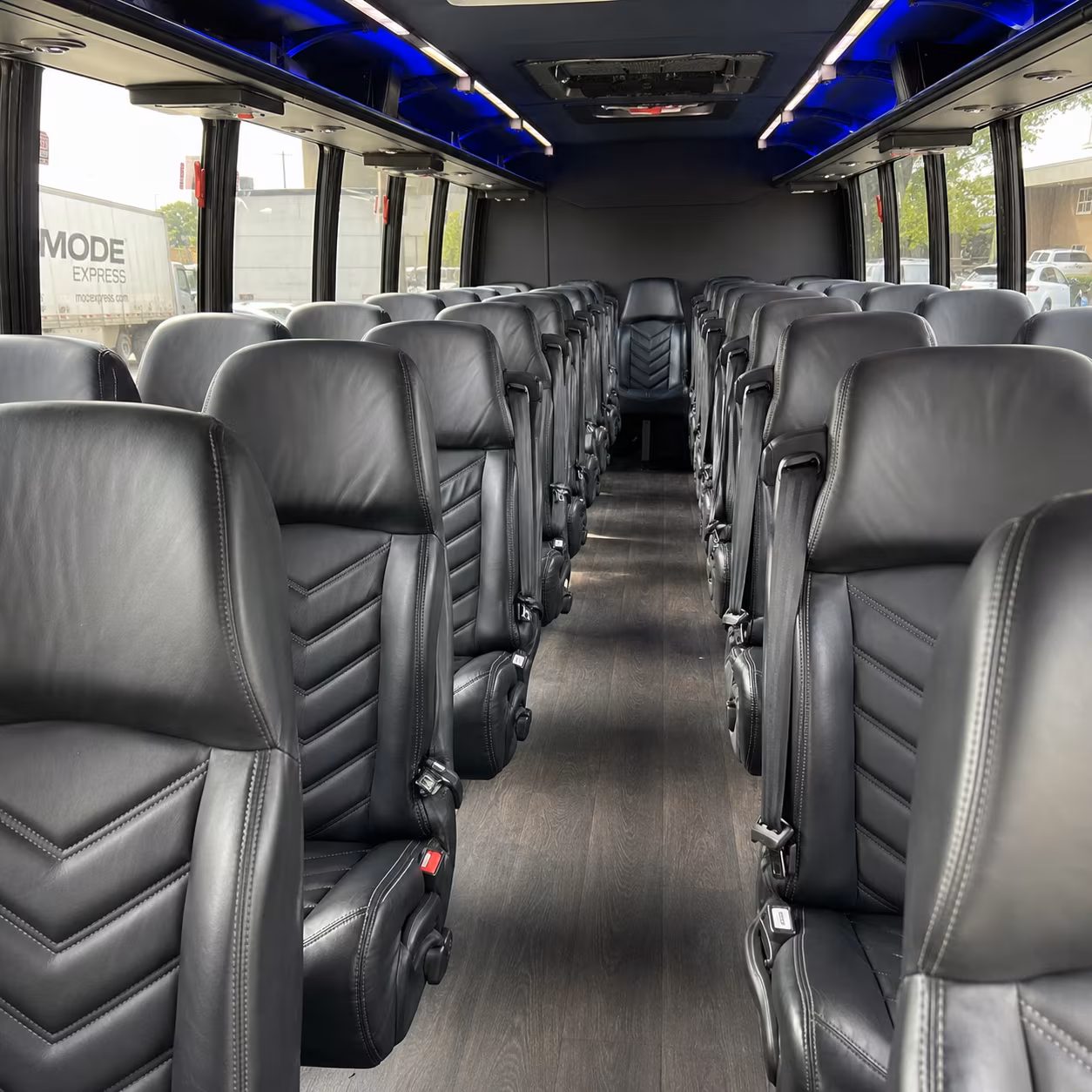 aurora 30 passenger minibus interior