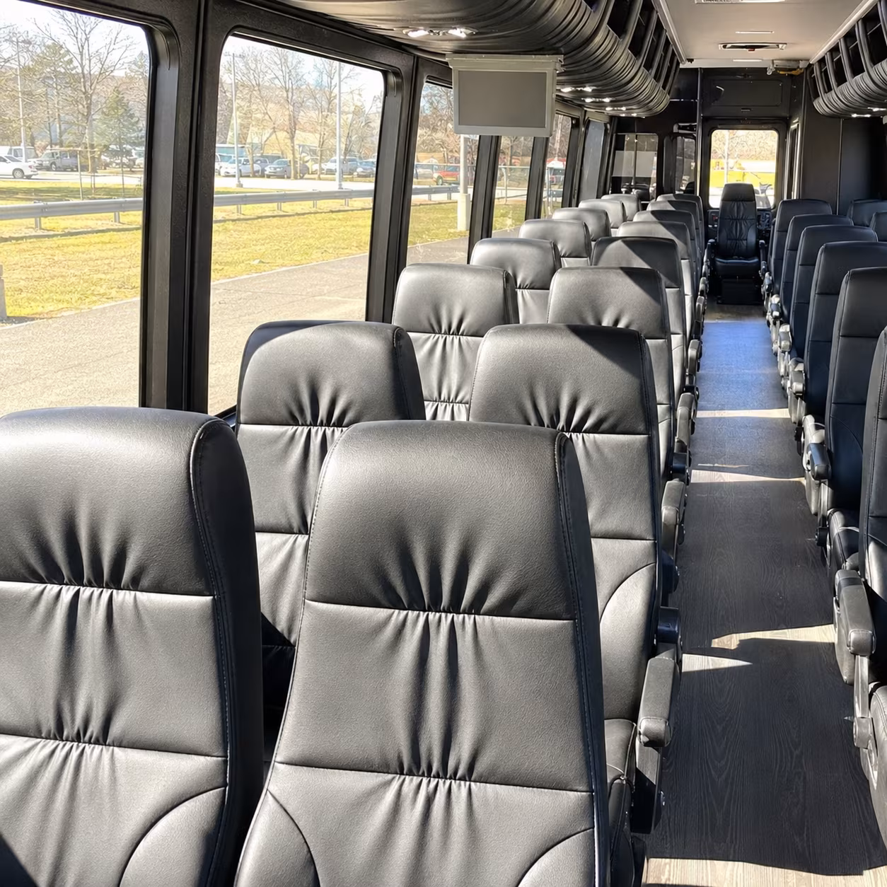 aurora 35 passenger minibus inside