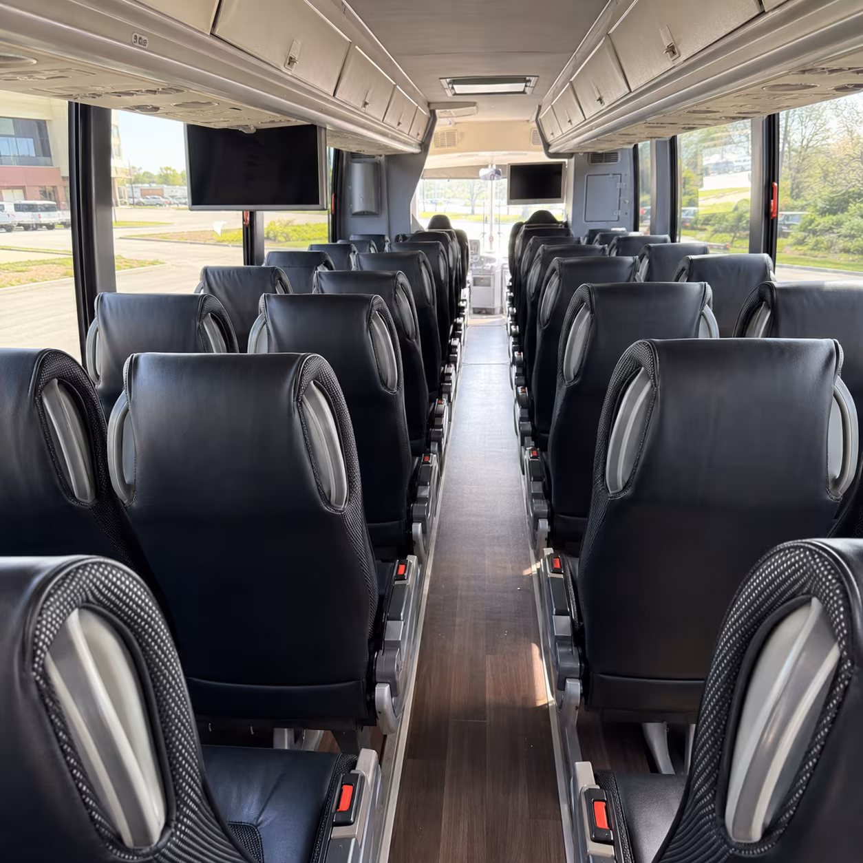 aurora 56 passenger charter bus interior