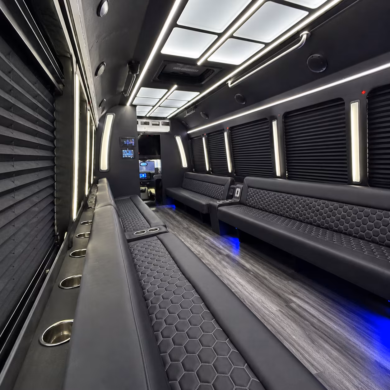 aurora party bus inside