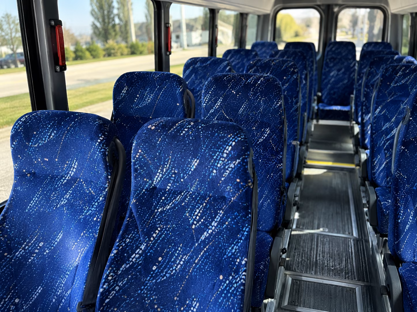 aurora religious group transportation onboard seating