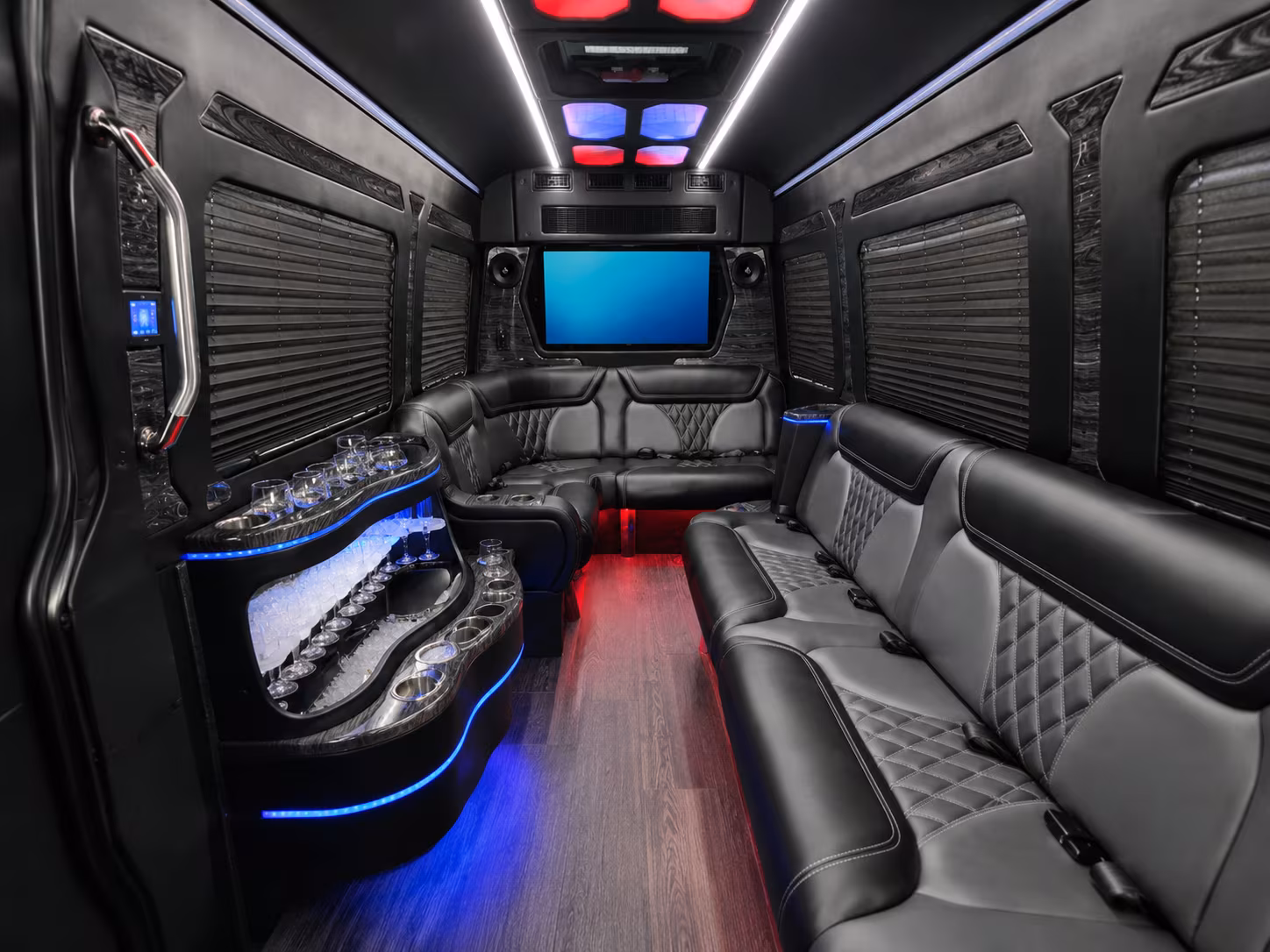 aurora sprinter limousine inside