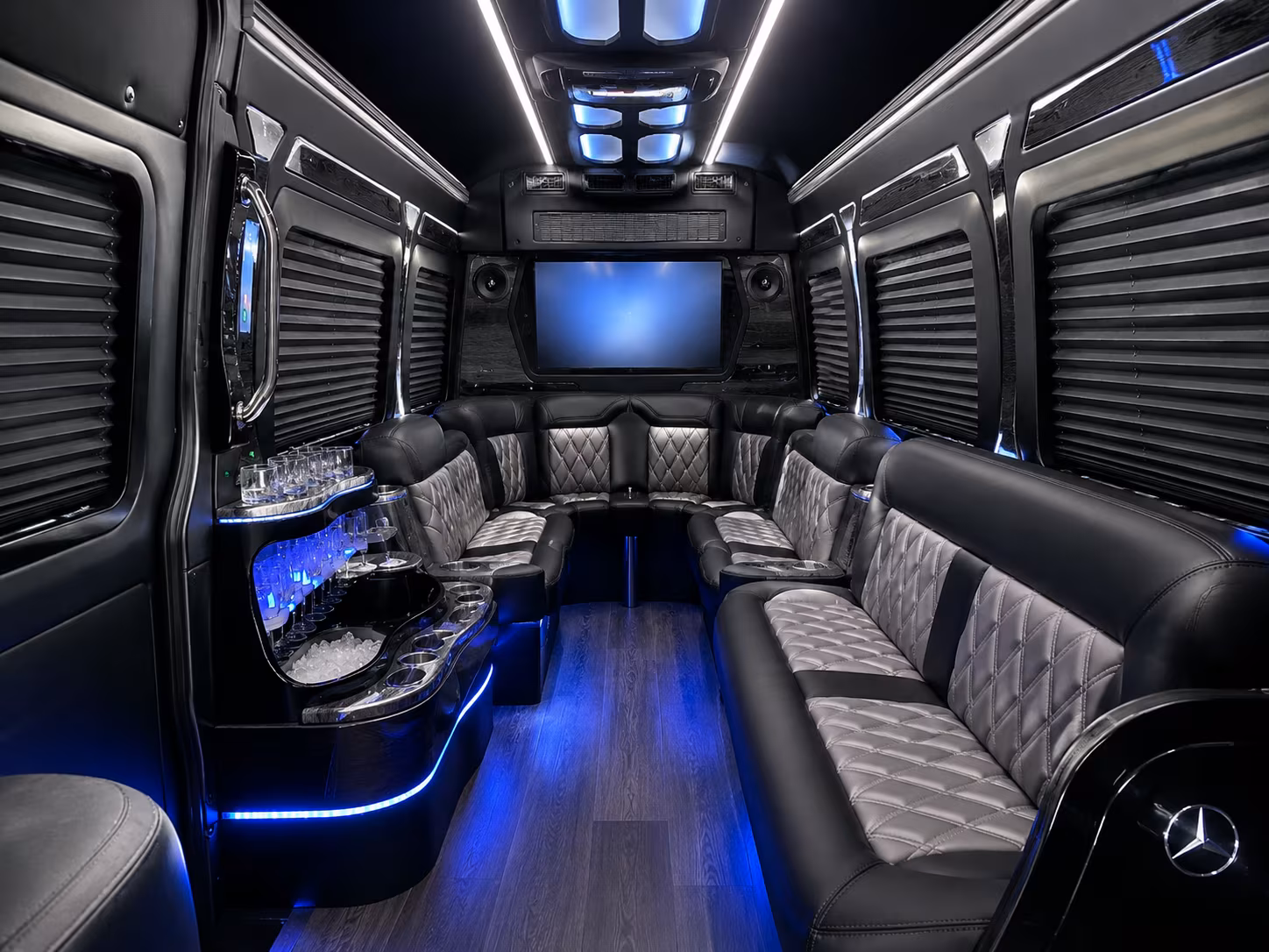 aurora sprinter limousine interior