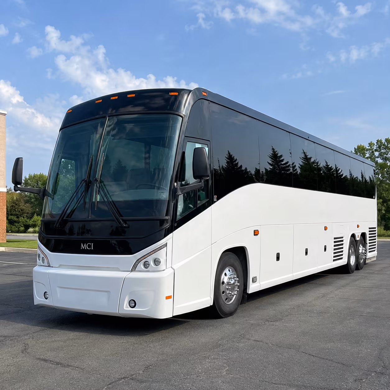 charter bus shuttle service for sports teams traveling through den